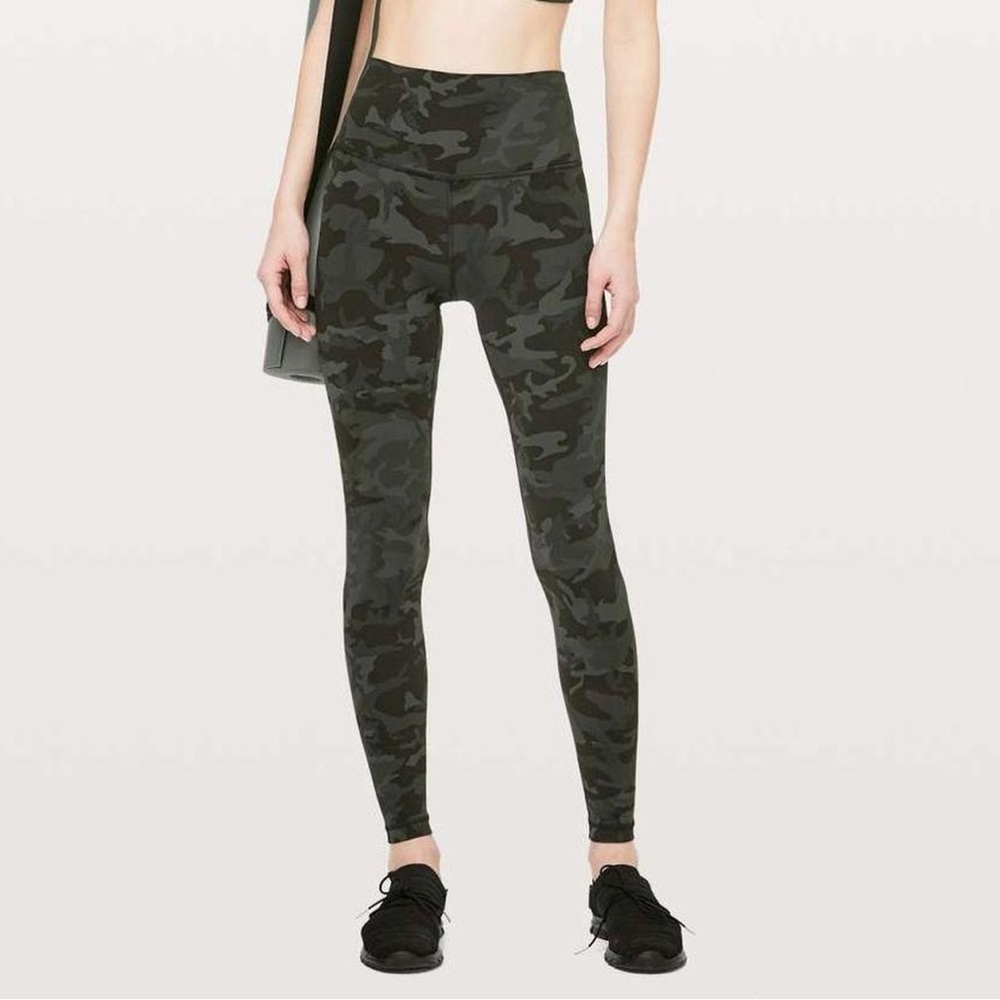 Lululemon Wunder Under HR Tight 25" *Full-On Luxtreme Incognito Camo Multi Sz 4